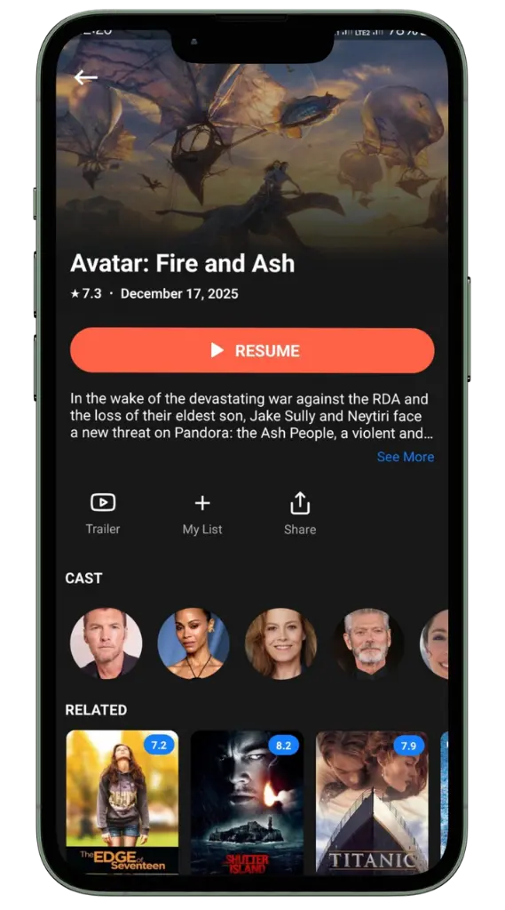 Resume playback feature
